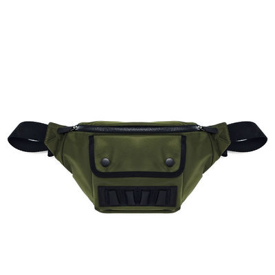 Green Color Fanny Hip Pack, Nylon Fanny Waist Bag Lightweight