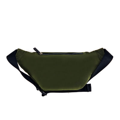 Green Color Fanny Hip Pack, Nylon Fanny Waist Bag Lightweight