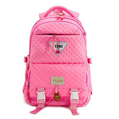 ODM Pink Unisex School Bag Ba lô với hai khoang chính