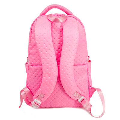 ODM Pink Unisex School Bag Ba lô với hai khoang chính