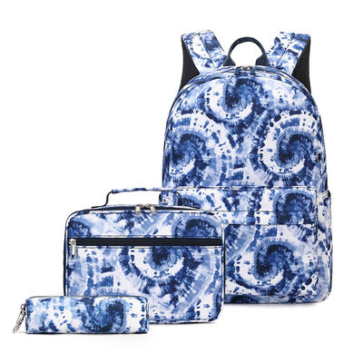 3 trong 1 Blue Rucksack Backpack, Teenager School Backpack Bags With Digital Printing (Bộ đệm đệm trẻ em)
