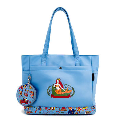 Túi vải Tote Sling Bag, Digtal in Blue Crossbody Bag với túi tiền xu