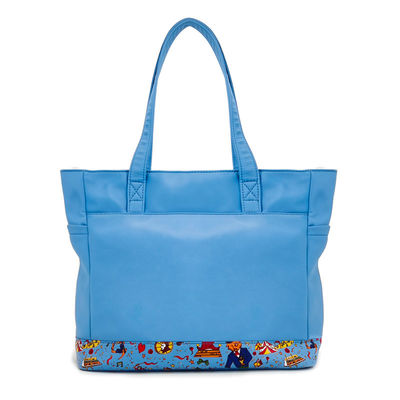 Túi vải Tote Sling Bag, Digtal in Blue Crossbody Bag với túi tiền xu