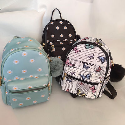 Canvas Mini Moodback với túi khóa ngoài phong cách Unisex