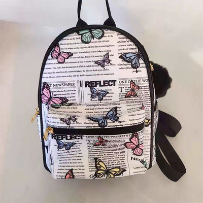 Canvas Mini Moodback với túi khóa ngoài phong cách Unisex