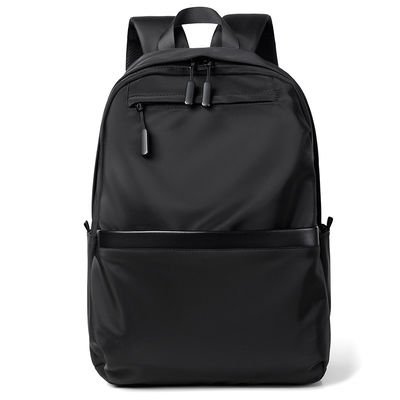 Unisex học sinh túi xách ba lô Zipper đóng màu xám chống nước