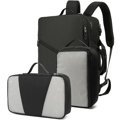 Túi máy tính unisex ba lô, ba lô laptop màu đen ba lô chống nước