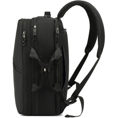 Túi máy tính unisex ba lô, ba lô laptop màu đen ba lô chống nước