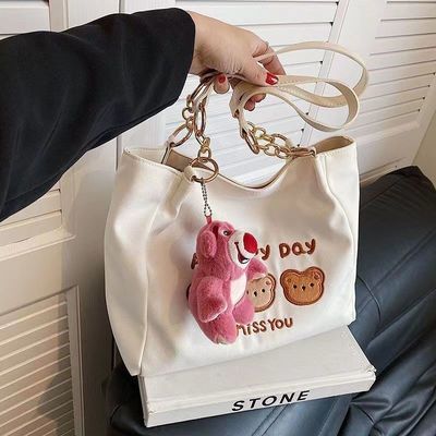 Túi Tote Crossbody vừa phong cách Màu nâu với hai tay cầm