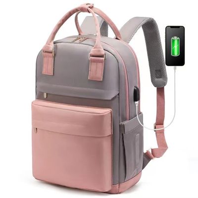 Chiếc túi xách trường học thiết kế dễ thở Vật liệu nylon với dây đeo eo ODM