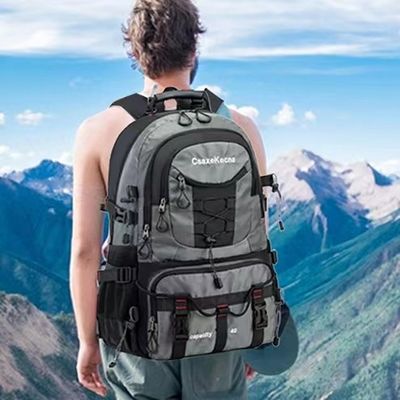 40L Khả năng lớn Đèn đi bộ đường dài Đạp xe Mockpack ngoài trời 23 Inch Climbing Bag