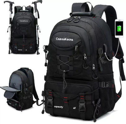 40L Khả năng lớn Đèn đi bộ đường dài Đạp xe Mockpack ngoài trời 23 Inch Climbing Bag