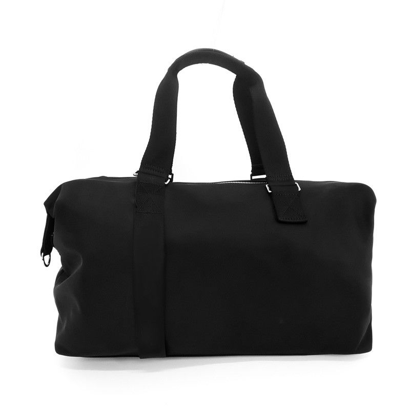 Túi duffel ngoài trời màu đen với lớp lót polyester chống nước
