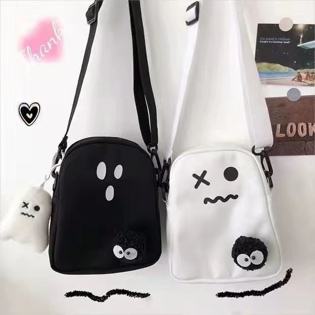 Phụ nữ Đẹp vai Crossbody túi màu đen với dây đeo điều chỉnh